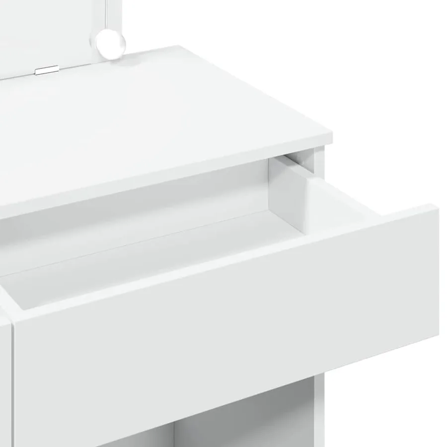 Coiffeuse avec LED blanc 100x40x120 cm - 11