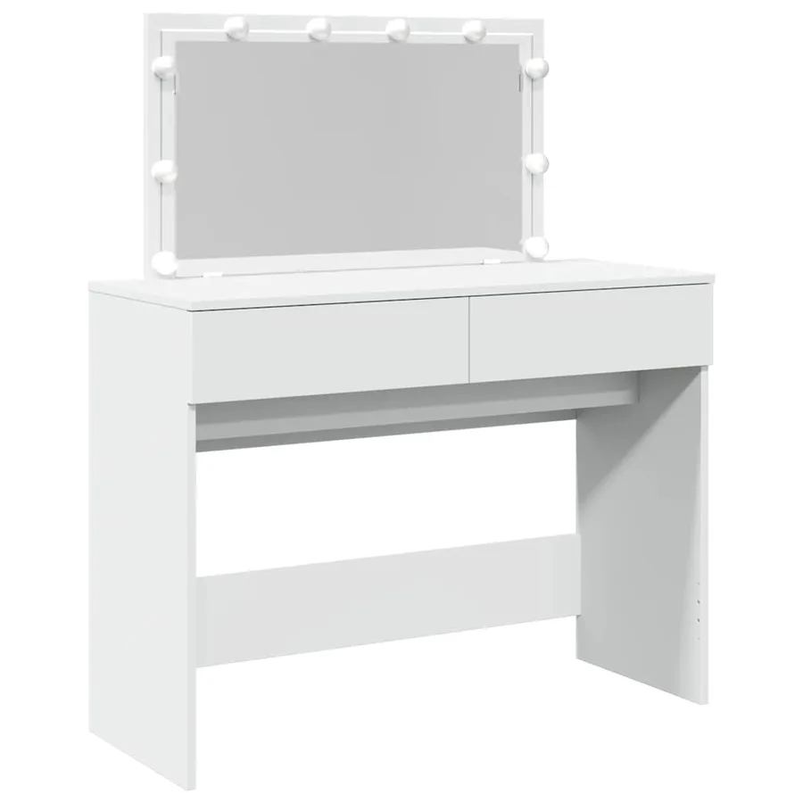Coiffeuse avec LED blanc 100x40x120 cm - 2