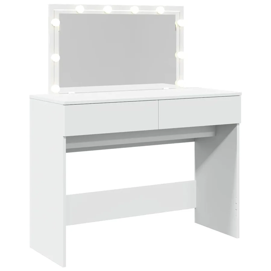 Coiffeuse avec LED blanc 100x40x120 cm - 8