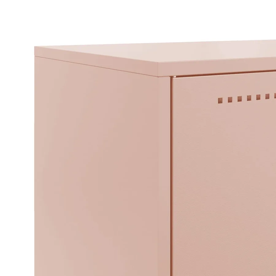 Buffet rose 68,5x38,5x123,5 cm acier - 10