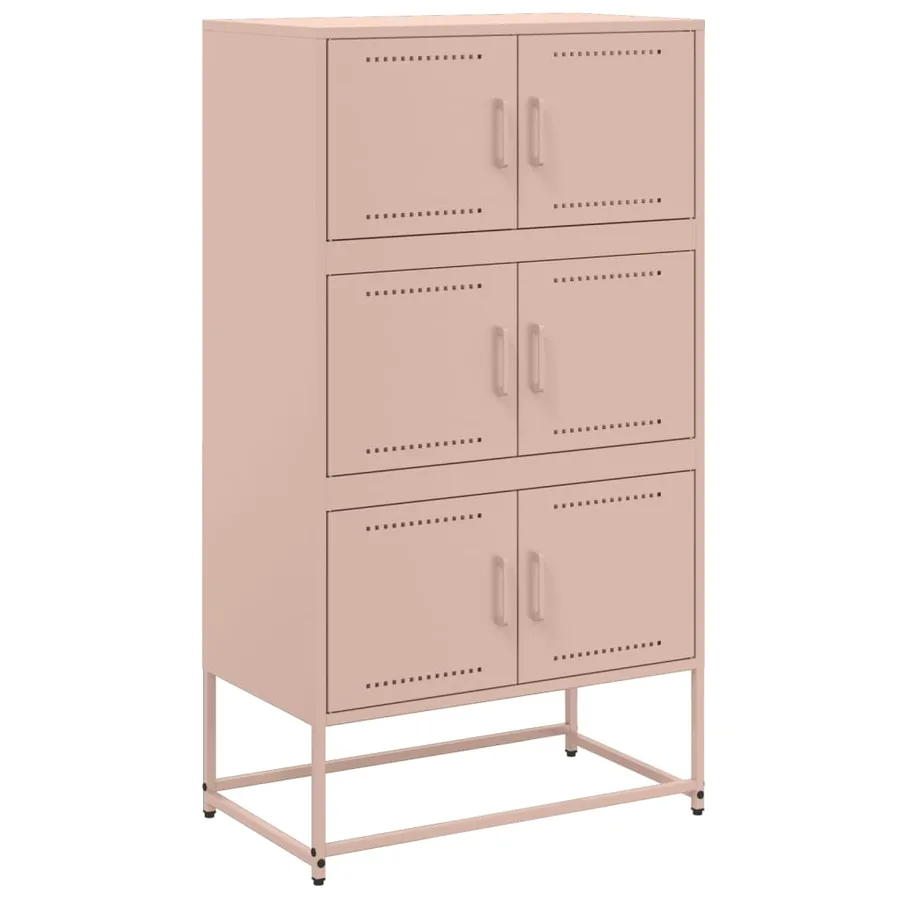 Buffet rose 68,5x38,5x123,5 cm acier - 2