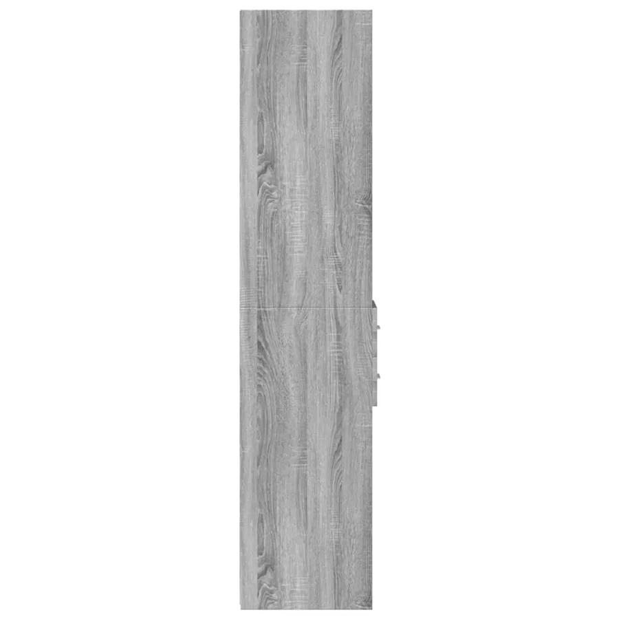 Buffet haut sonoma gris 30x42,5x185 cm bois d'ingénierie - 5