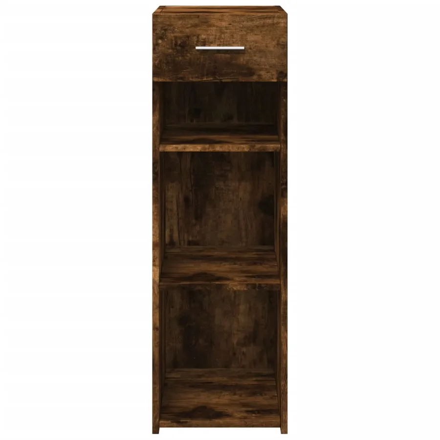 Buffet chêne fumé 30x42,5x93 cm bois d'ingénierie - 4