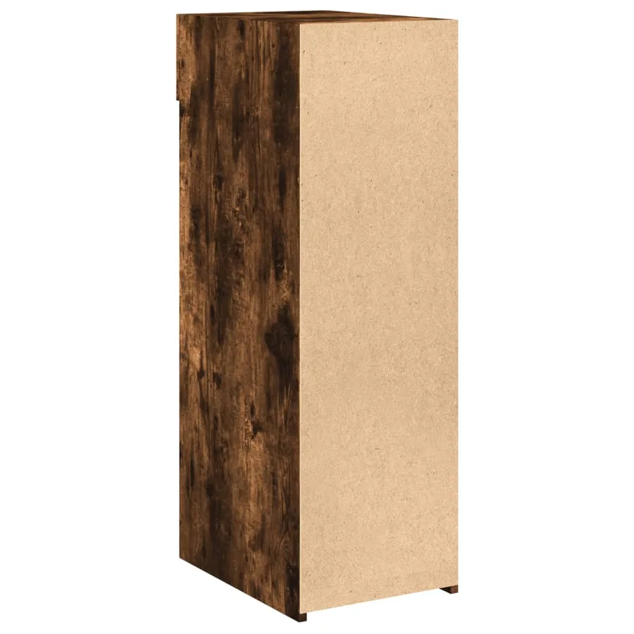 Buffet chêne fumé 30x42,5x93 cm bois d'ingénierie - 6