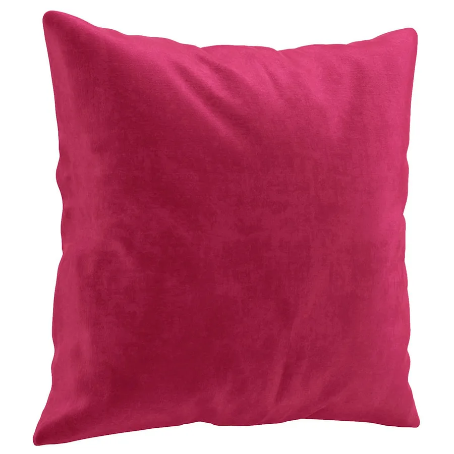 Ensemble de canapés 3 pcs avec coussins rouge bordeaux velours - 6