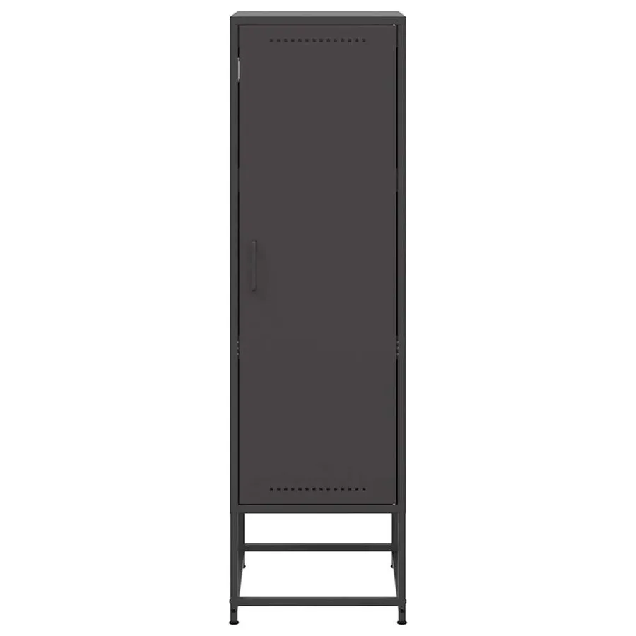 Buffet haut noir 36x39x123 cm acier - 6