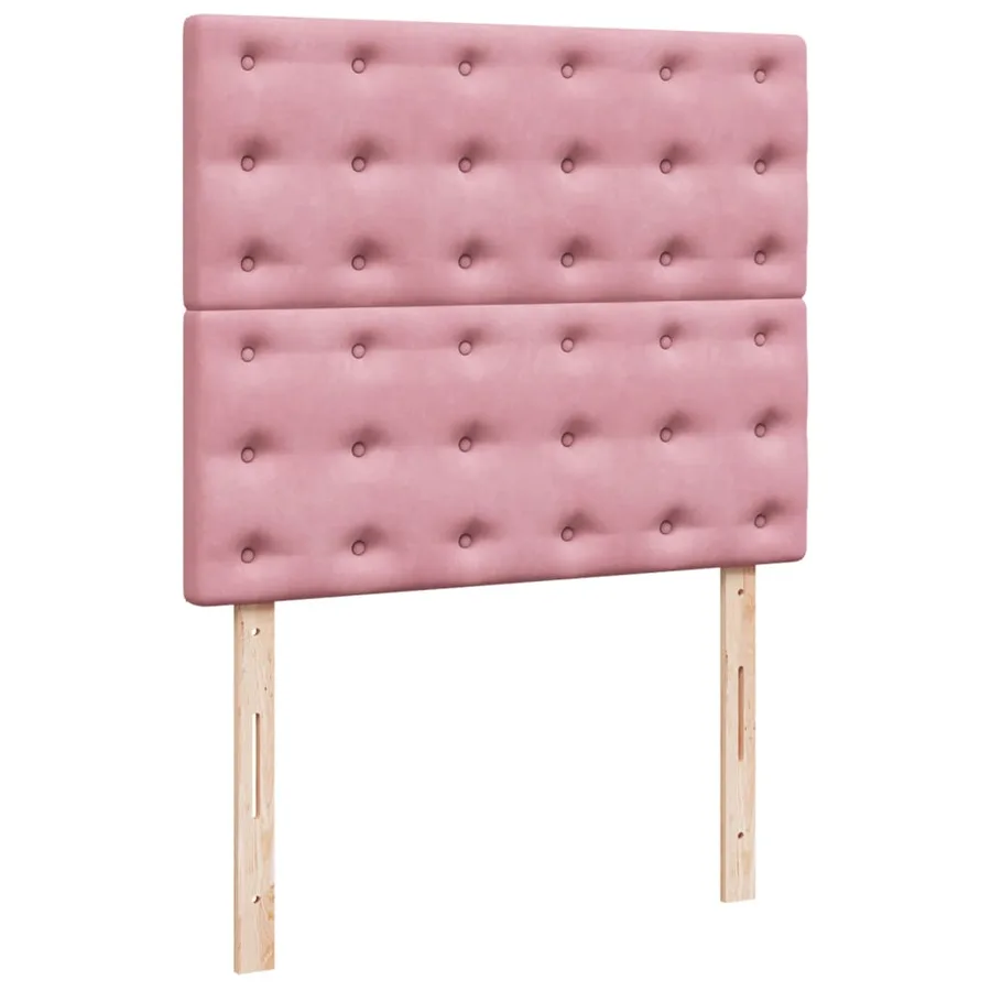 Sommier à lattes de lit avec matelas Rose 120x200 cm Velours - 8