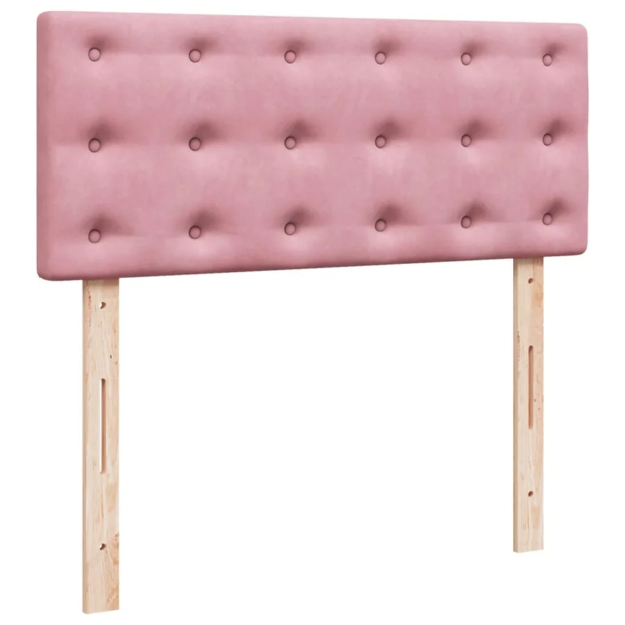 Sommier à lattes de lit avec matelas Rose 120x200 cm Velours - 10