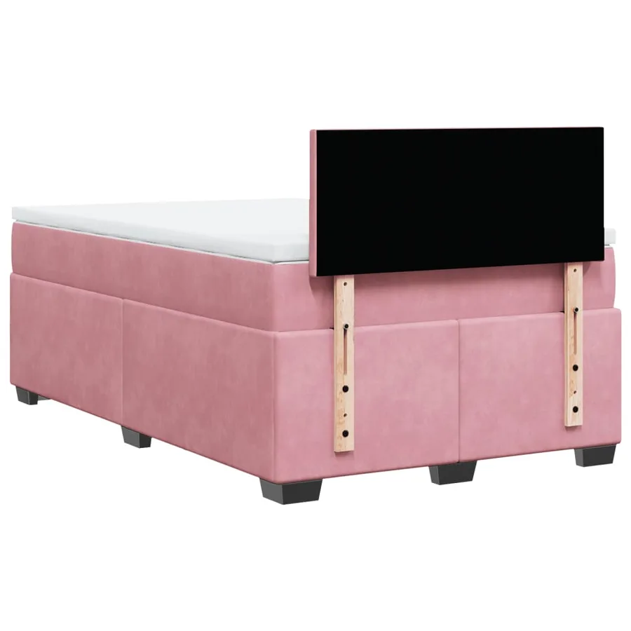 Sommier à lattes de lit avec matelas Rose 120x200 cm Velours - 12