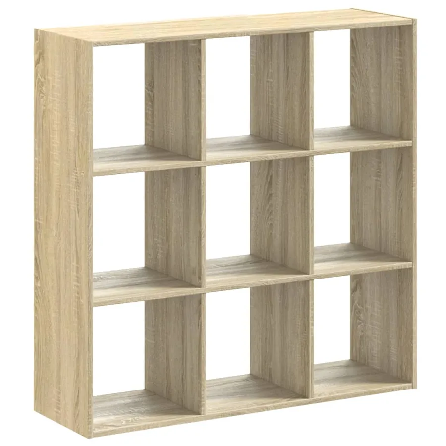 Bibliothèque chêne sonoma 102x32x102 cm bois d'ingénierie - 5