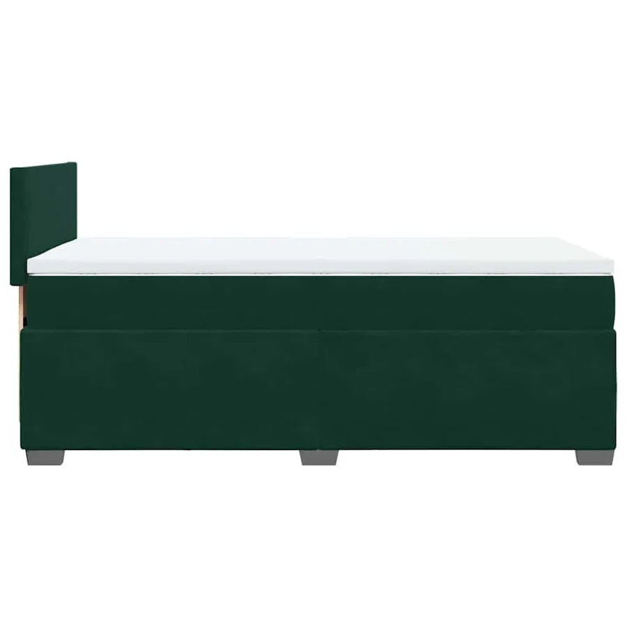Sommier à lattes de lit avec matelas Vert foncé 100x200 cm - 7