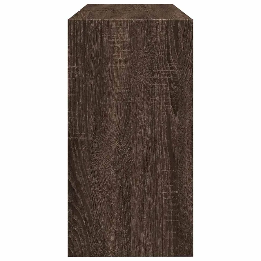 Armoire d'évier chêne marron 90x29x55 cm bois d'ingénierie - 6