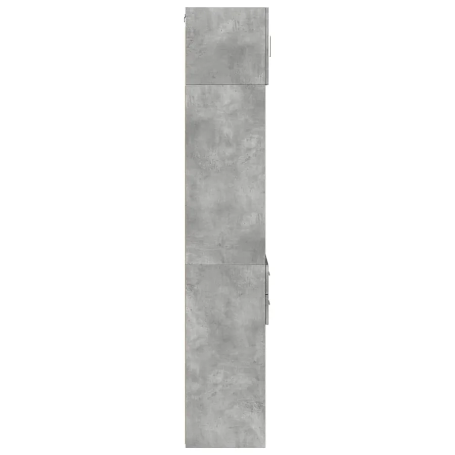 Armoire de rangement mince gris béton 40x42,5x225 cm - 7