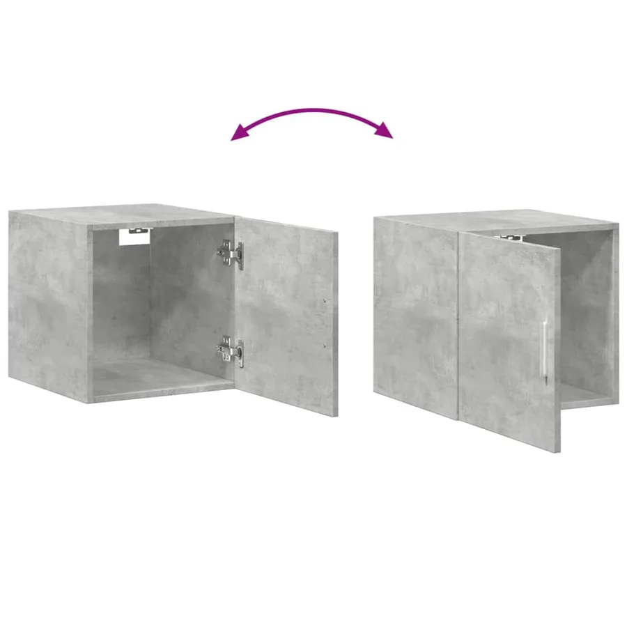 Armoire de rangement mince gris béton 40x42,5x225 cm - 9
