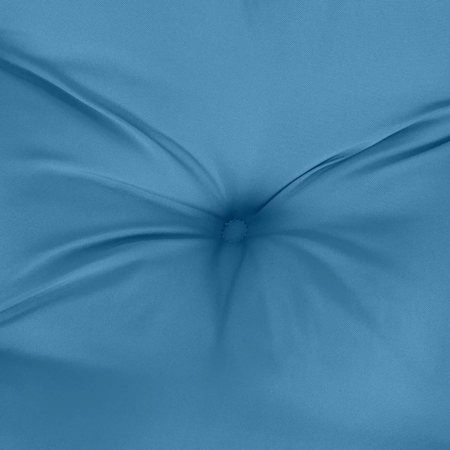 Coussin de banc de jardin bleu mélangé 120x50x7 cm tissu - 6