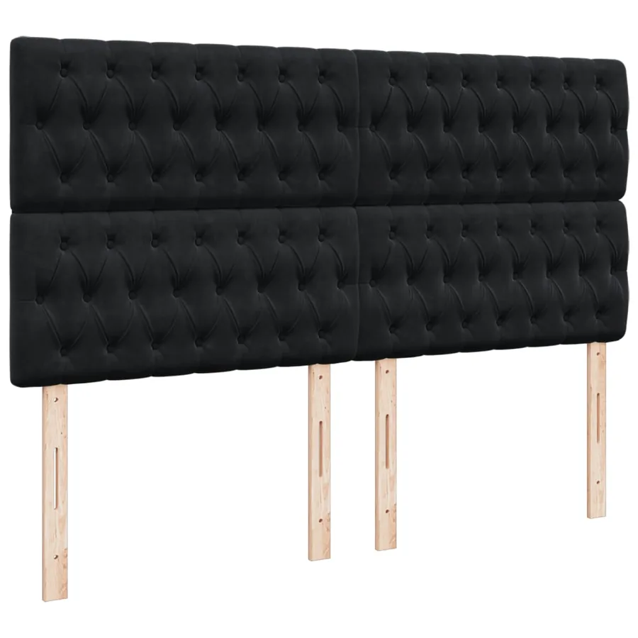 Sommier à lattes de lit avec matelas Noir 200x200 cm Tissu - 7