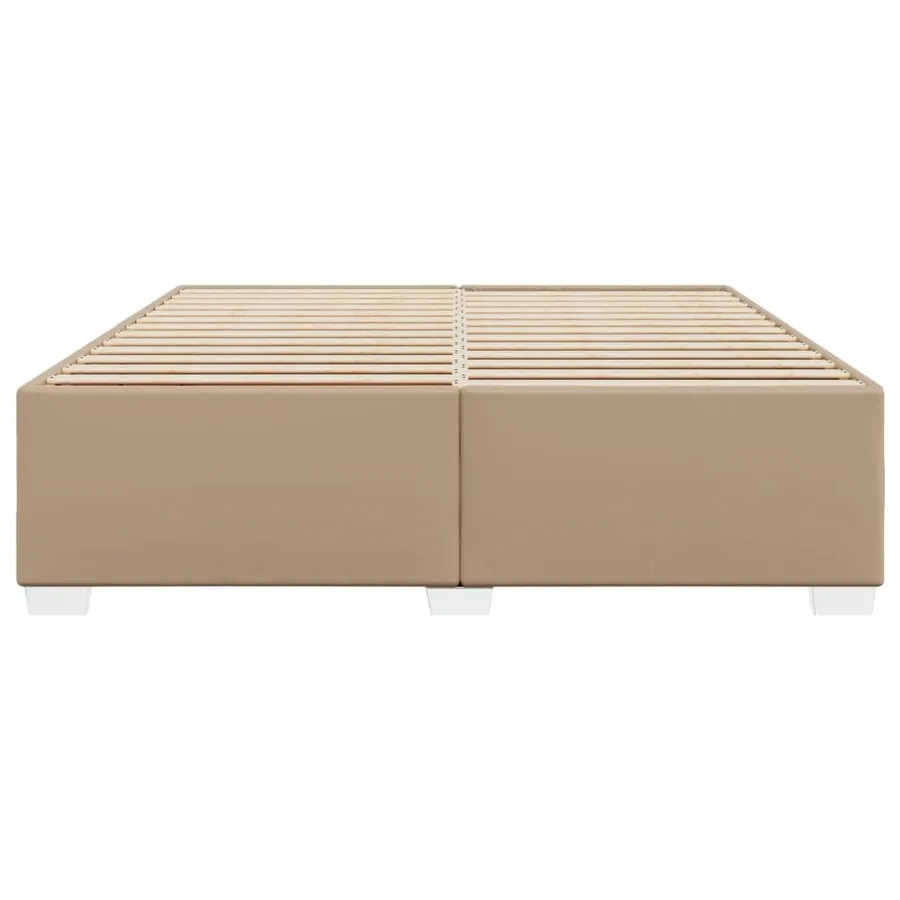 Cadre de lit sans matelas cappuccino 180x200 cm similicuir - 4