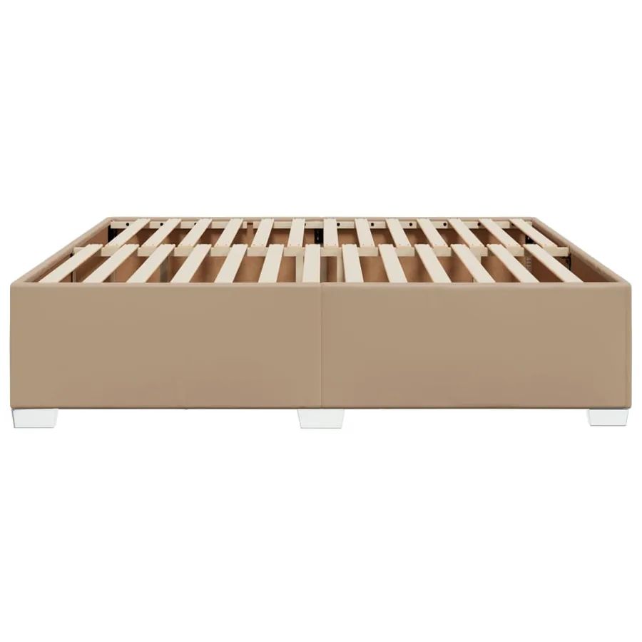 Cadre de lit sans matelas cappuccino 180x200 cm similicuir - 5