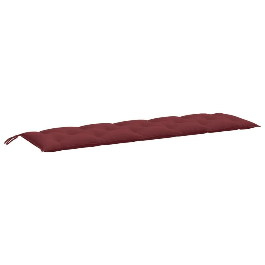 Coussins de banc de jardin lot de 2 rouge bordeaux mélangé - 5