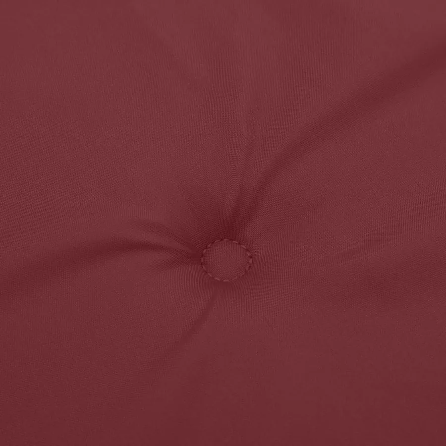 Coussins de banc de jardin lot de 2 rouge bordeaux mélangé - 7