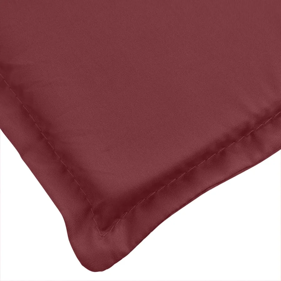 Coussins de banc de jardin lot de 2 rouge bordeaux mélangé - 8