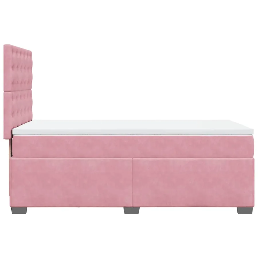 Sommier à lattes de lit et matelas Rose 80x200 cm Velours - 12