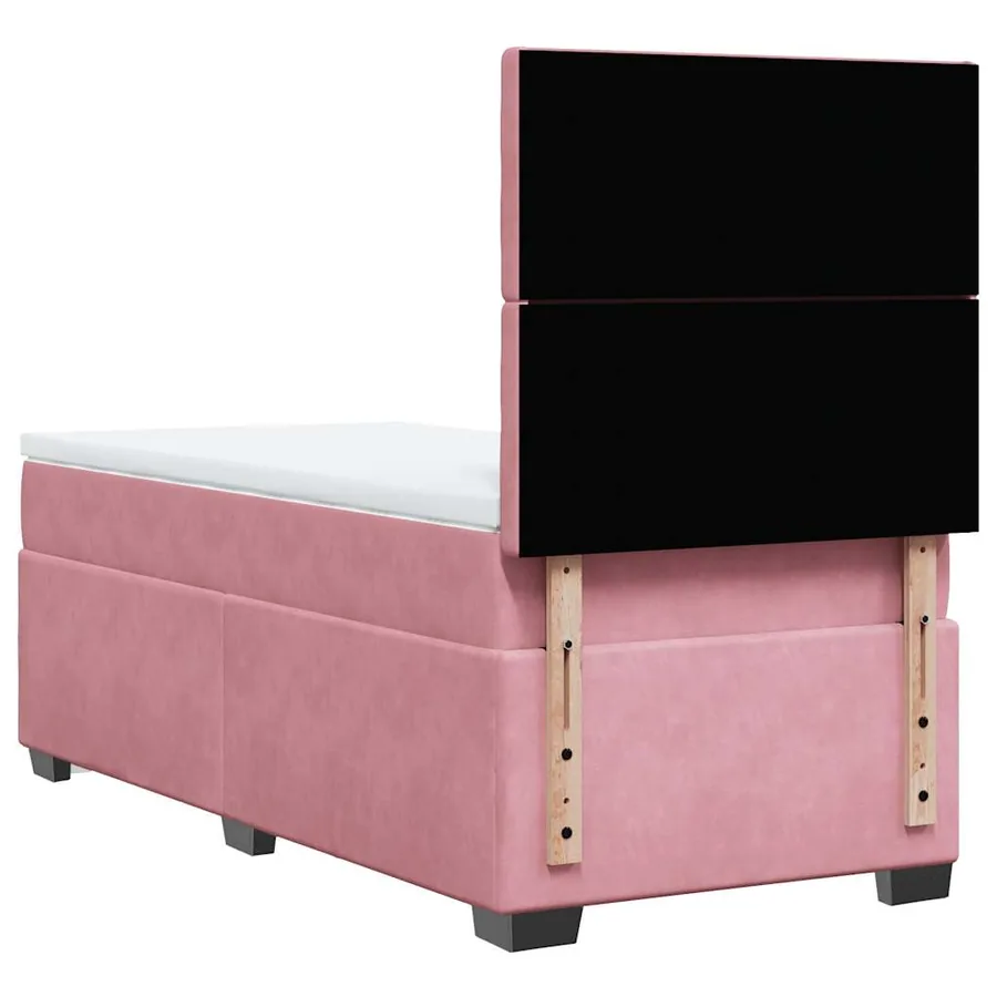 Sommier à lattes de lit et matelas Rose 80x200 cm Velours - 13