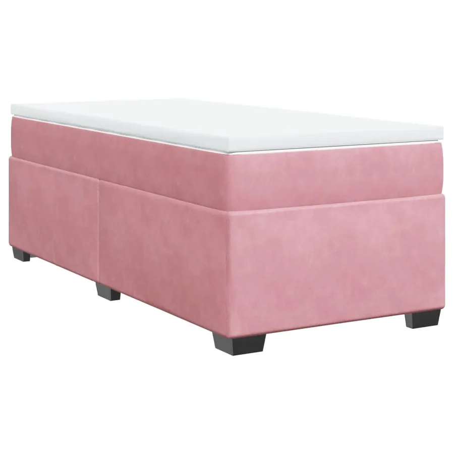 Sommier à lattes de lit et matelas Rose 80x200 cm Velours - 2