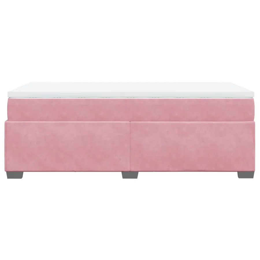 Sommier à lattes de lit et matelas Rose 80x200 cm Velours - 8