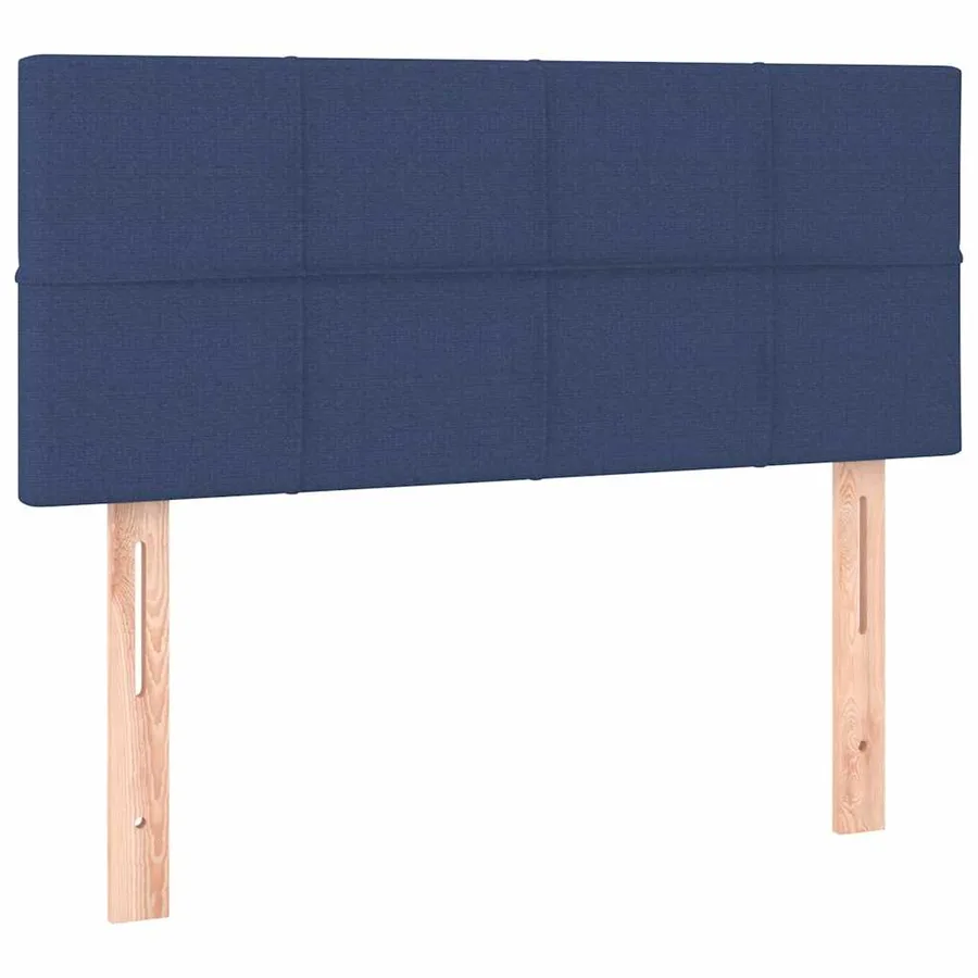 Sommier à lattes de lit avec matelas Bleu 90x190 cm Tissu - 6