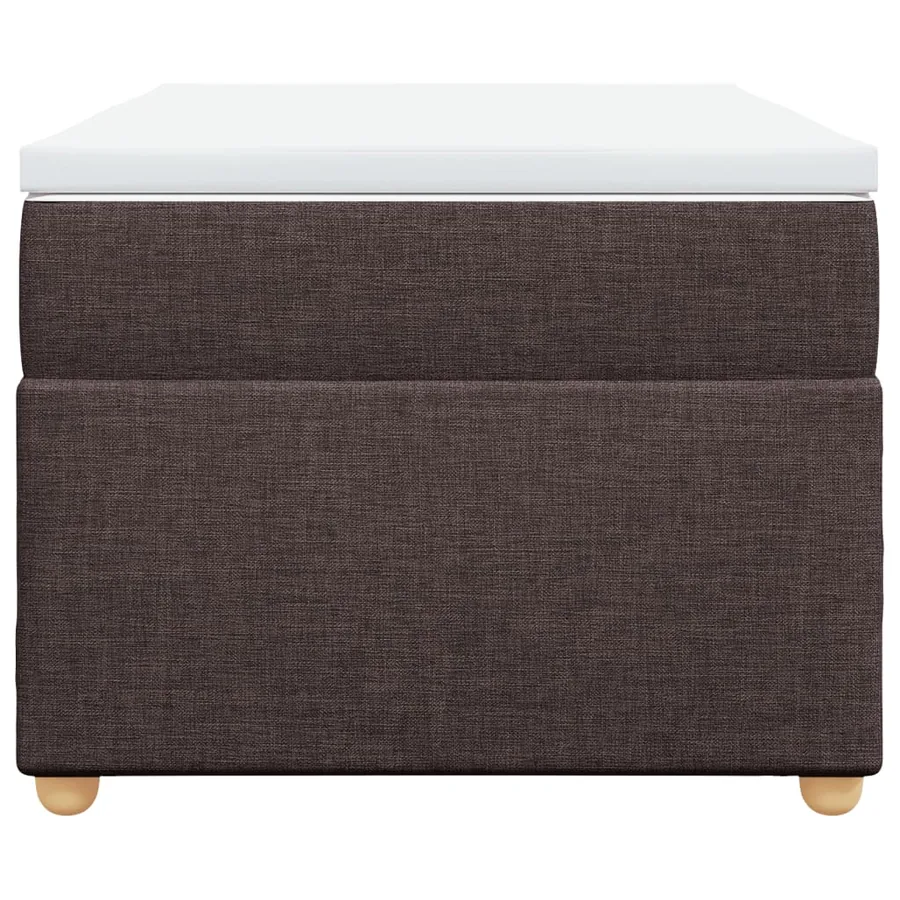 Sommier à lattes de lit avec matelas Marron foncé 100x200 cm - 4