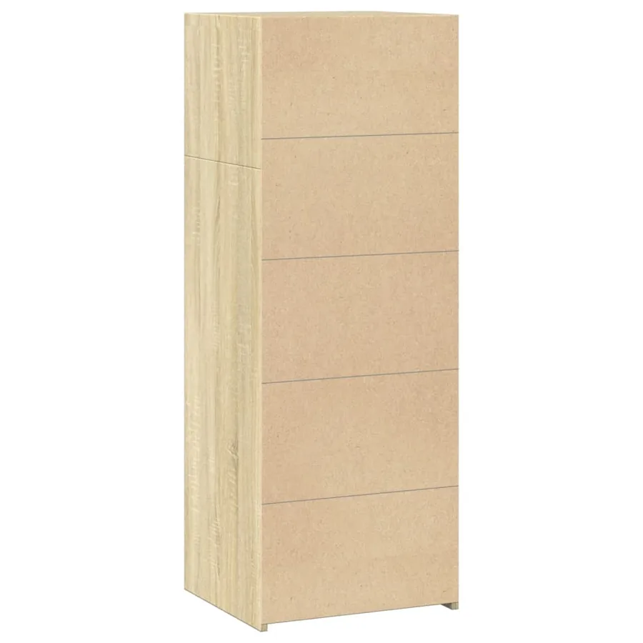 Buffet haut chêne sonoma 45x41x124 cm bois d'ingénierie - 6