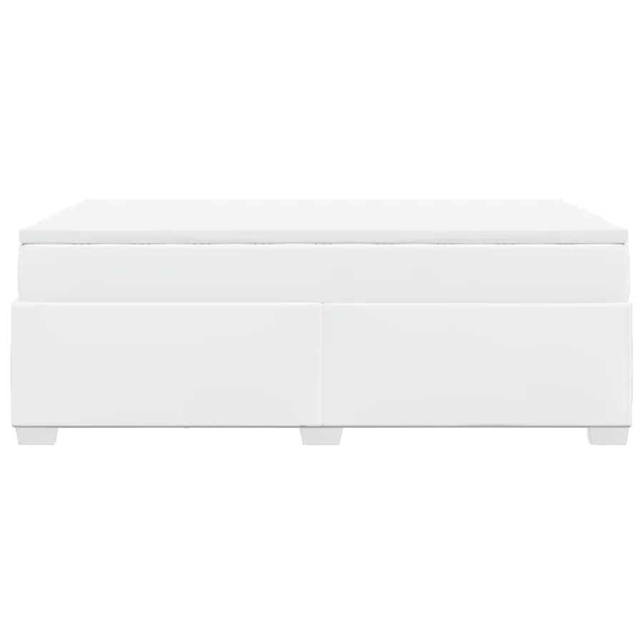 Sommier à lattes de lit avec matelas Blanc 120x200cm Similicuir - 8