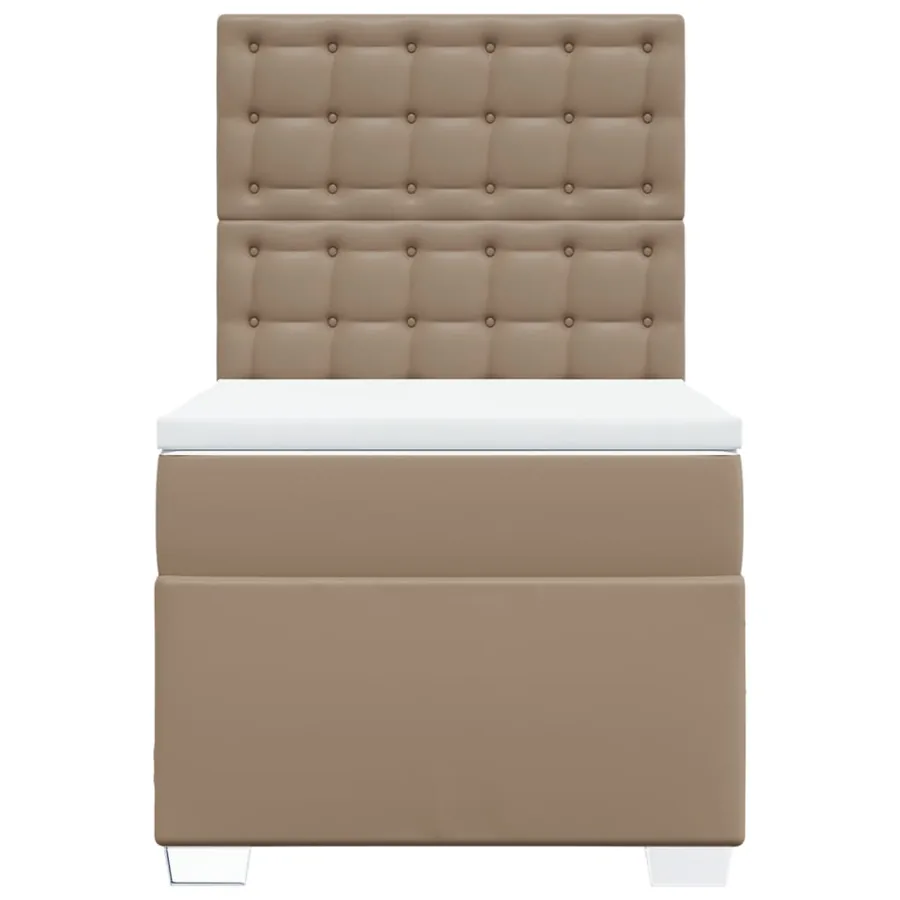 Sommier à lattes de lit avec matelas Cappuccino 100x200 cm - 6