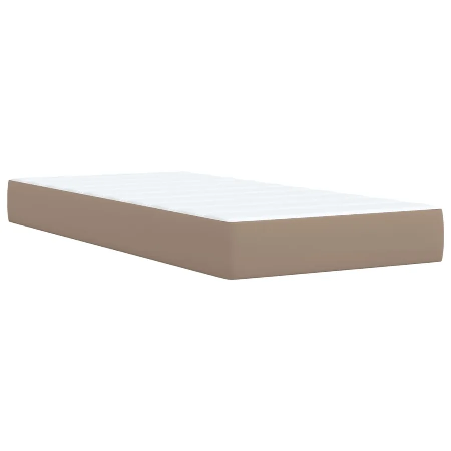 Sommier à lattes de lit avec matelas Cappuccino 100x200 cm - 9