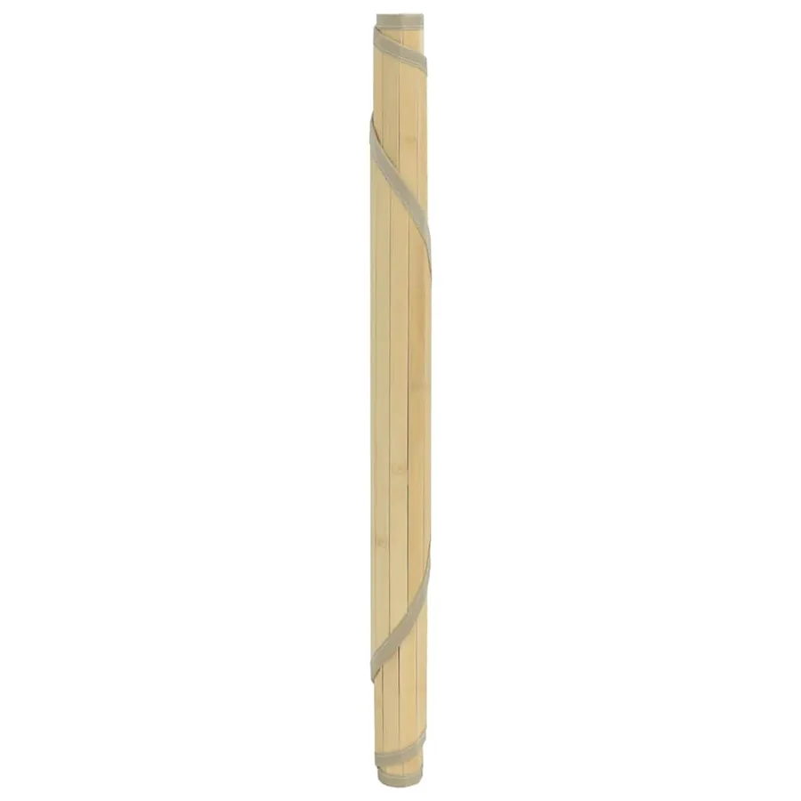 Tapis rond naturel clair 60 cm bambou - 3