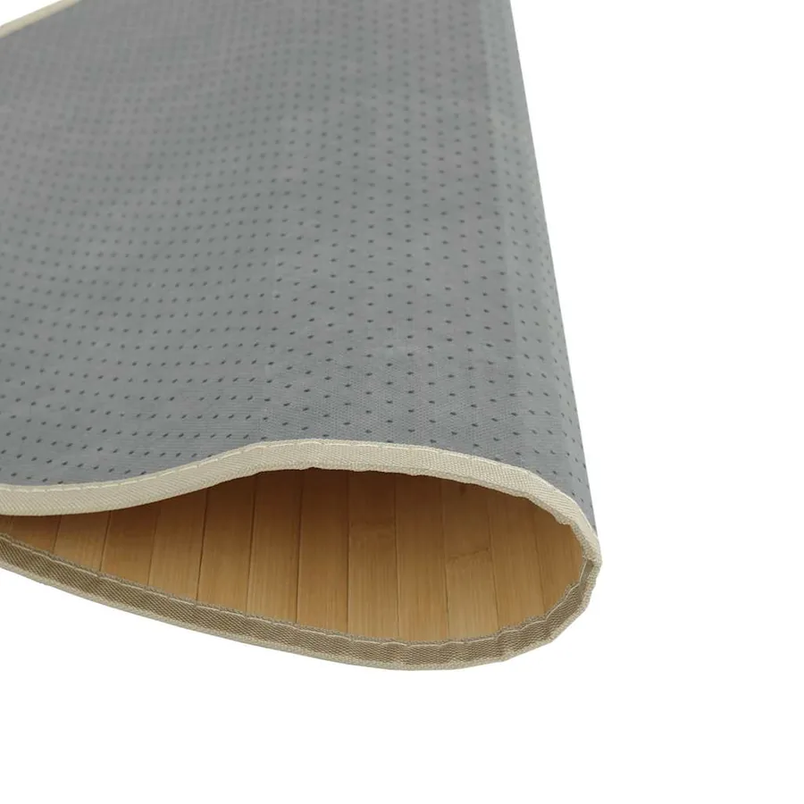 Tapis rond naturel clair 60 cm bambou - 5