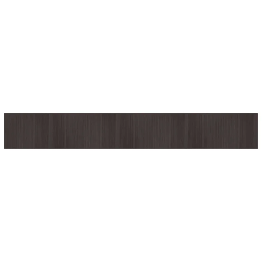 Tapis rectangulaire marron foncé 70x500 cm bambou - 2