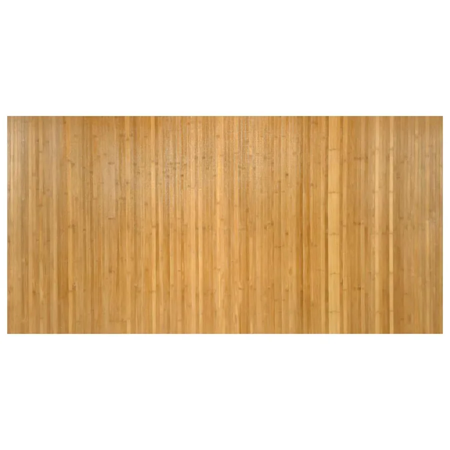 Tapis rectangulaire naturel 100x200 cm bambou - 2