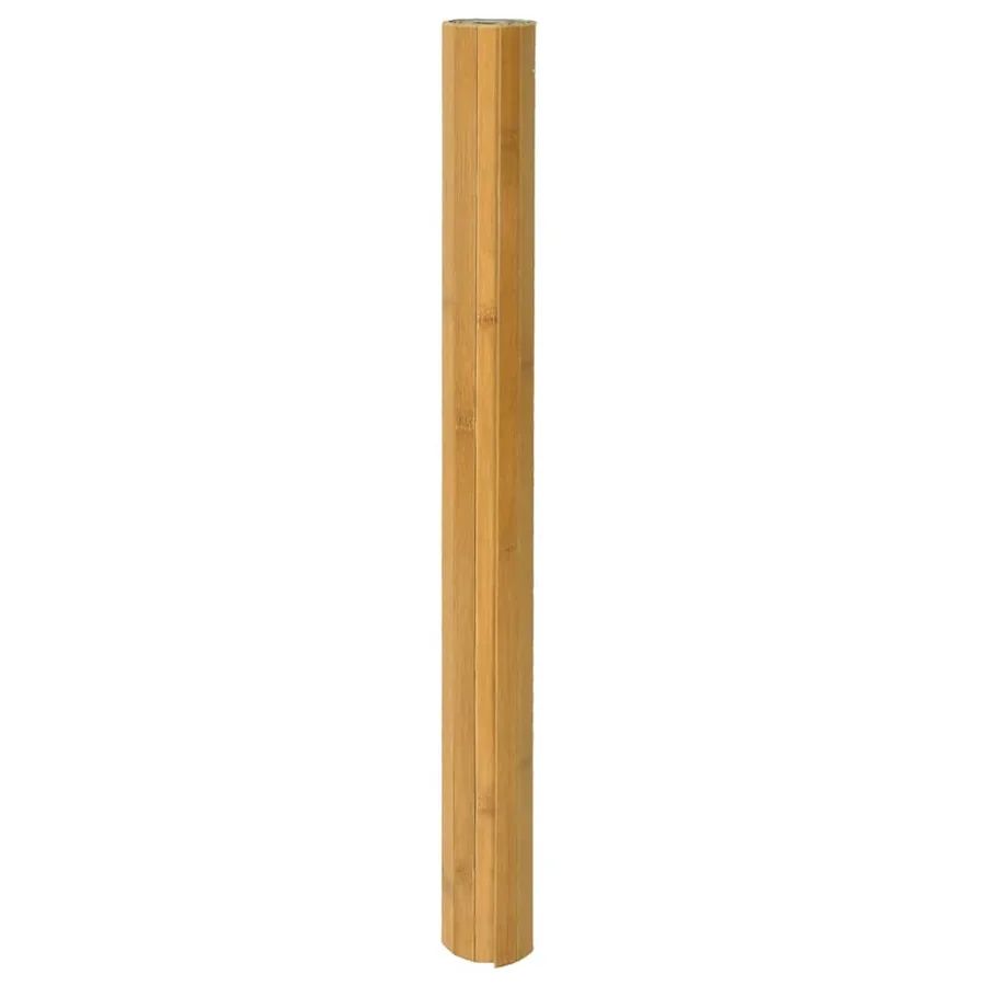 Tapis rectangulaire naturel 100x300 cm bambou - 3