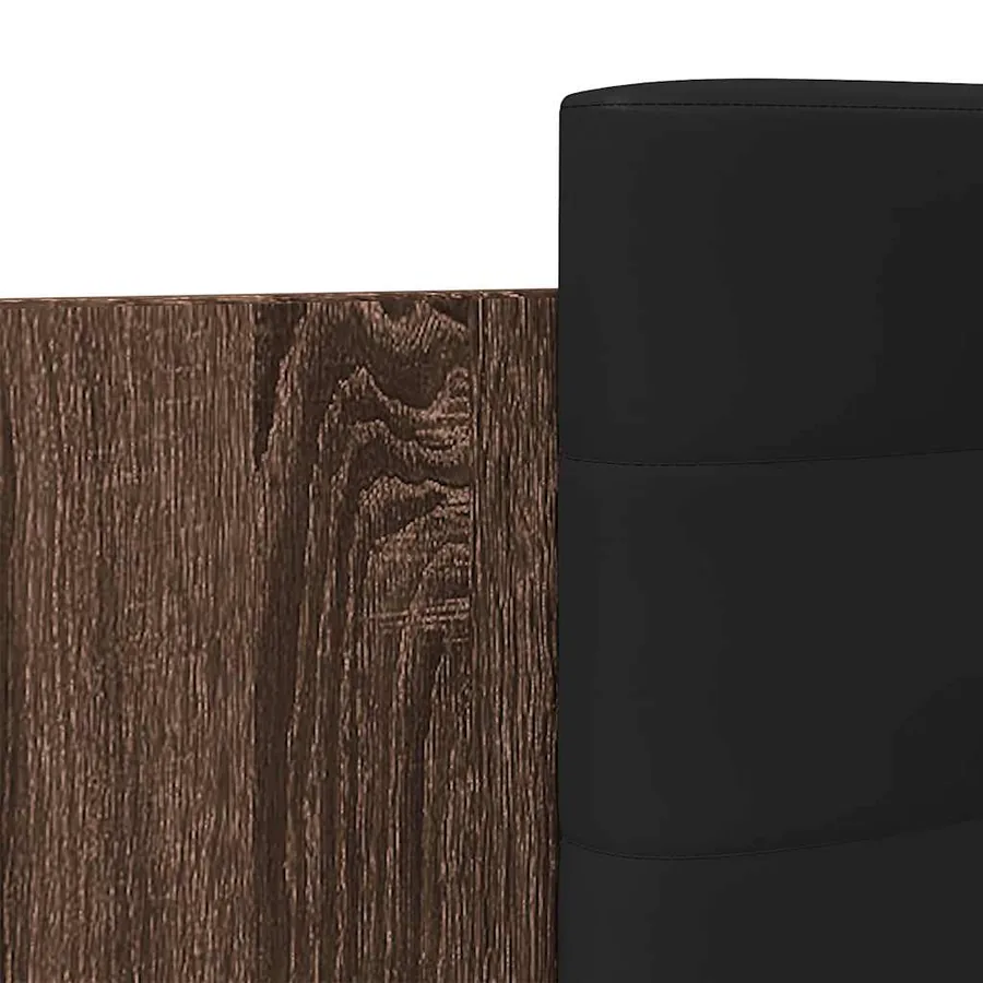 Cadre de lit sans matelas chêne marron 90x200 cm - 7
