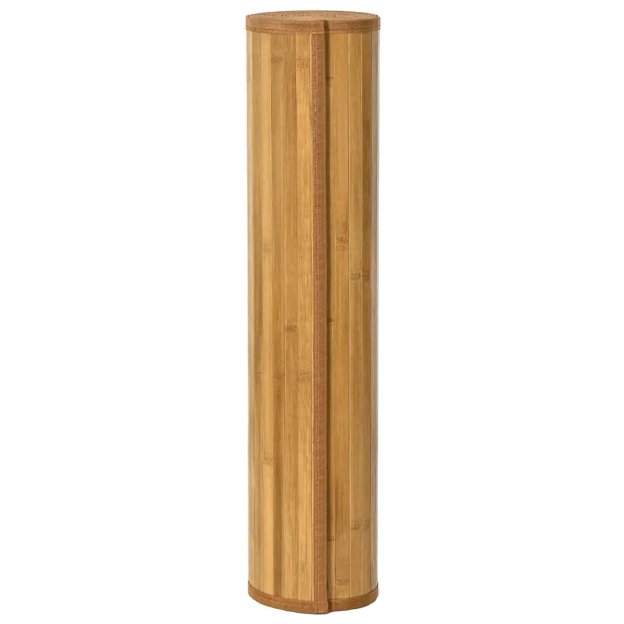 Tapis carré naturel 100x100 cm bambou - 3