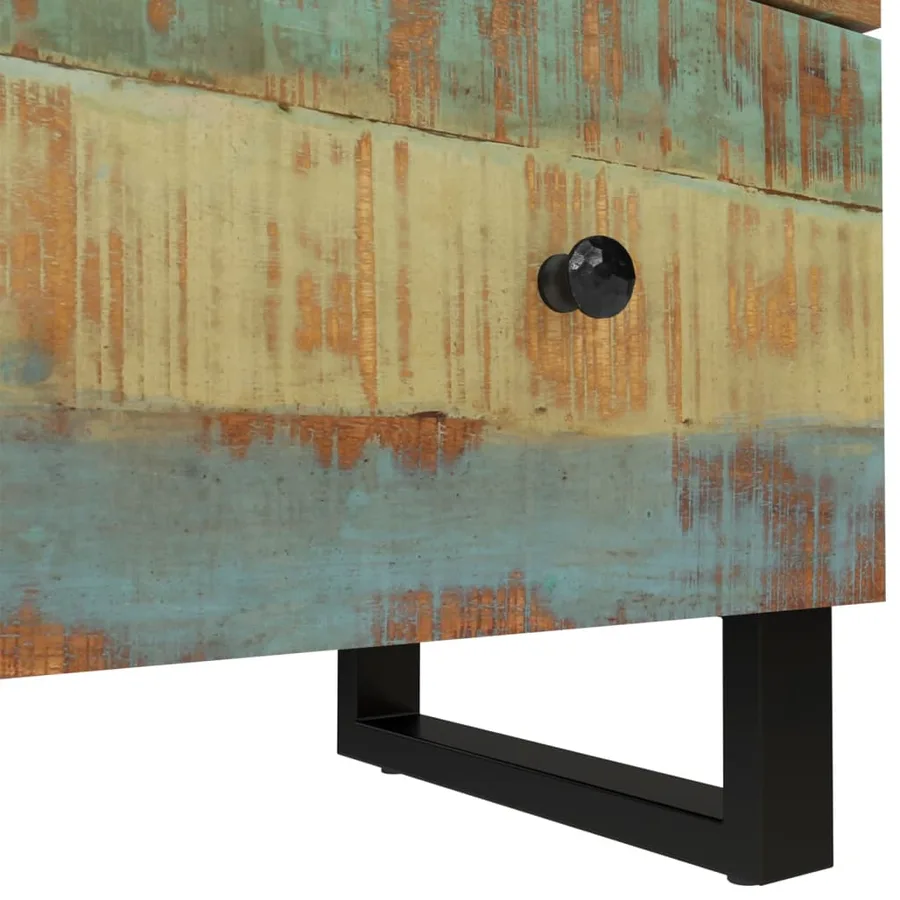 Buffets 2 pcs 60x33x75 cm Bois massif de récupération - 10