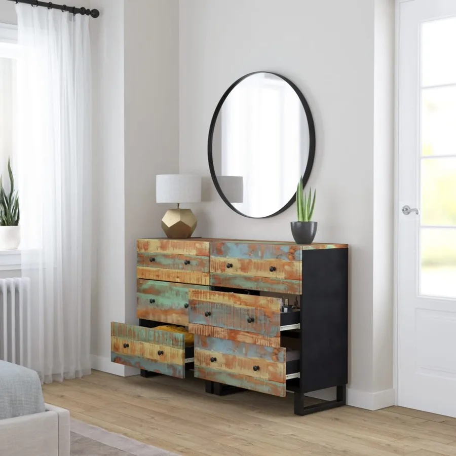 Buffets 2 pcs 60x33x75 cm Bois massif de récupération - 3
