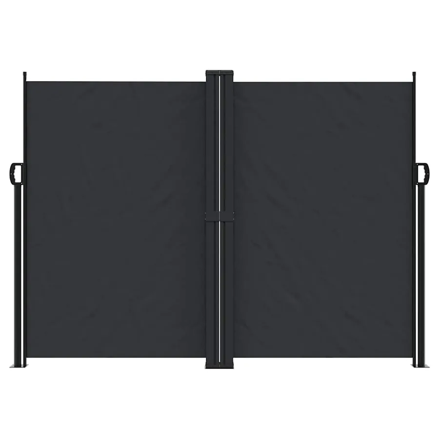 Auvent latéral rétractable noir 180x1200 cm - 3