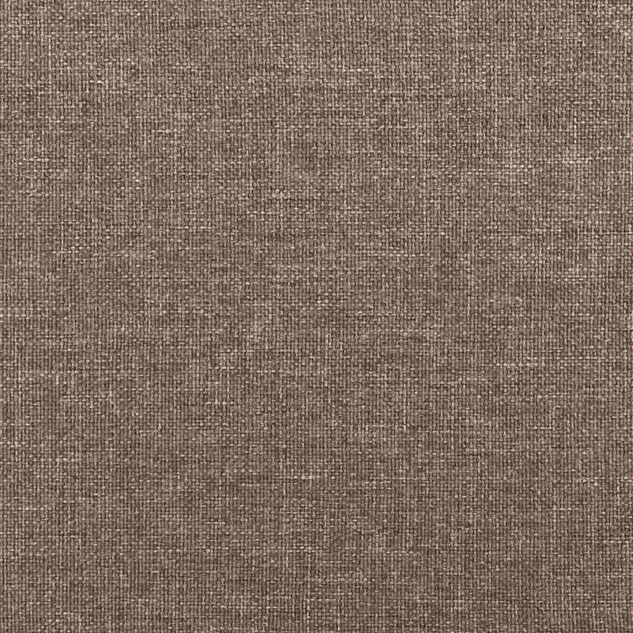 Sommier à lattes de lit matelas et LED taupe 120x190 cm tissu - 10