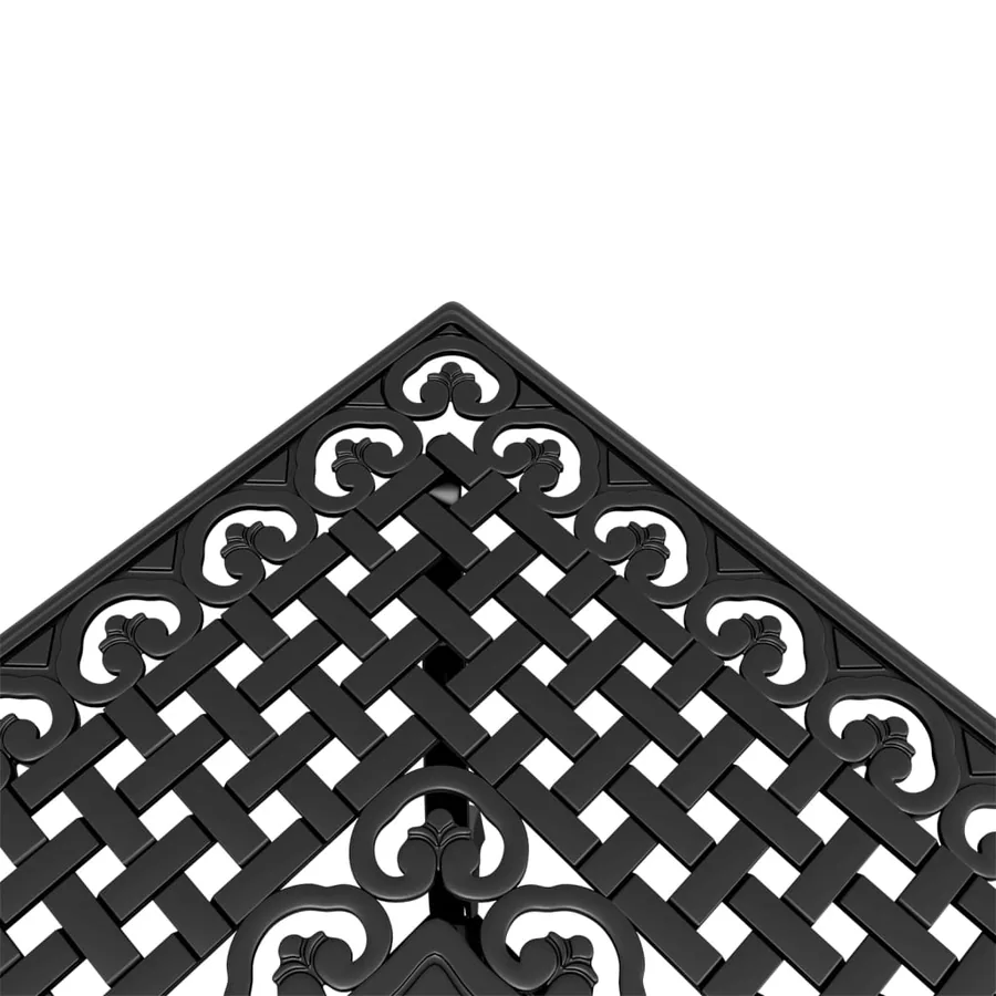 Ensemble à manger de jardin 5 pcs noir aluminium coulé - 6