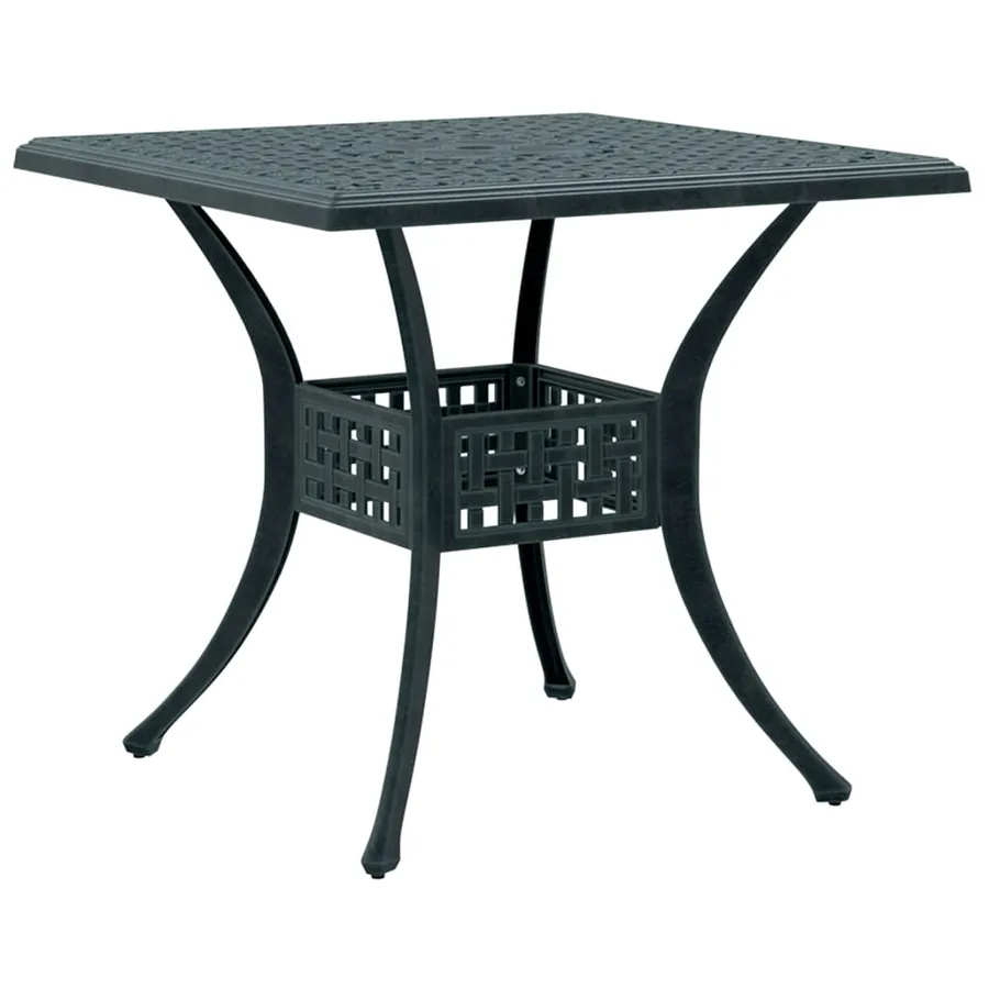 Ensemble à manger de jardin 5 pcs vert aluminium coulé - 3