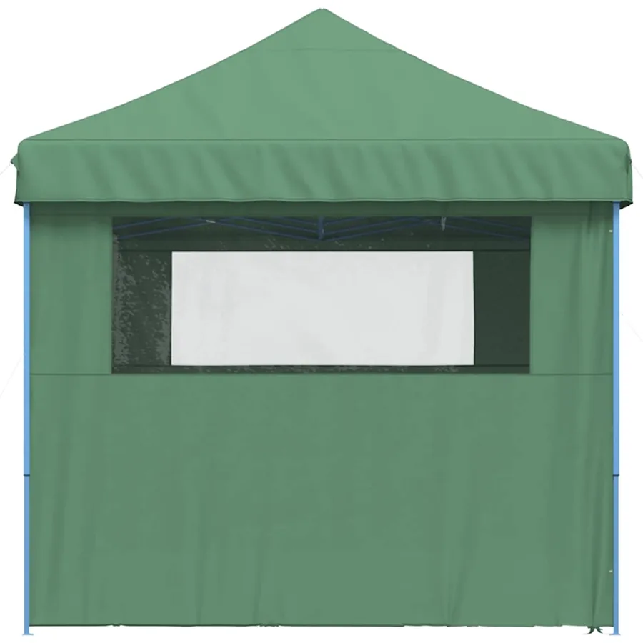 Tente de réception pliable escamotable 4 parois latérales vert - 4