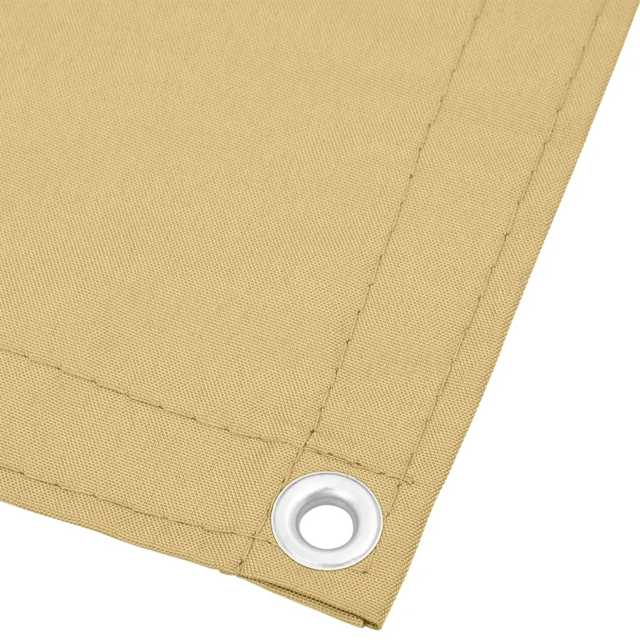 Écran de balcon sable 90x800 cm 100% polyester oxford - 4